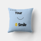 スマイル顔装飾用クッションキュートポジティリティホームデコル クッション (裏面)