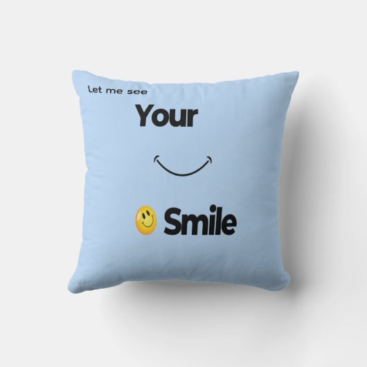 スマイル顔装飾用クッションキュートポジティリティホームデコル クッション (裏面)