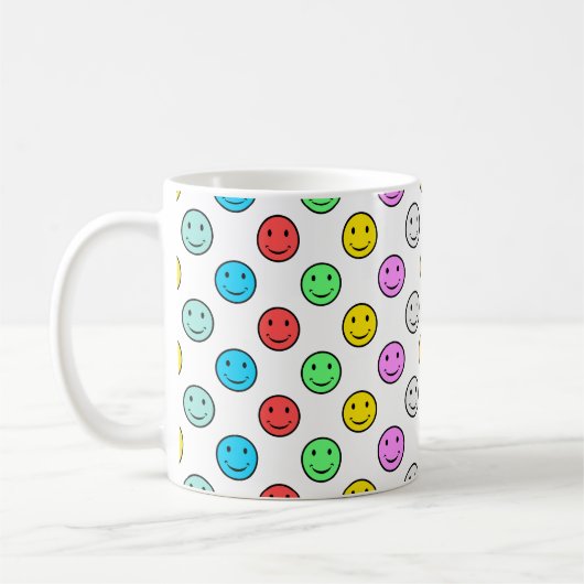 スマイル顔 コーヒーマグカップ (左)