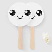 スマイル顔 ハンドファン (正面&裏面)