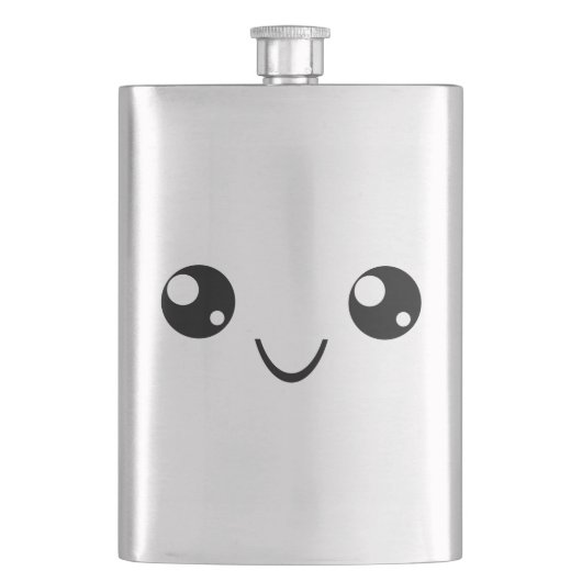 スマイル顔 フラスク (正面)