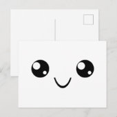 スマイル顔 ポストカード (正面/裏面)