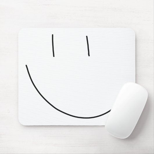 スマイル顔 マウスパッド (マウス)