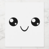 スマイル顔 ワインラベル (シングルラベル)