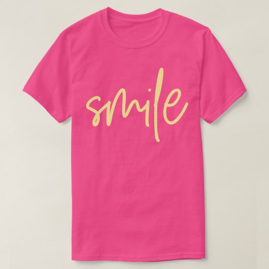 スマイル黄 Tシャツ (デザイン正面)