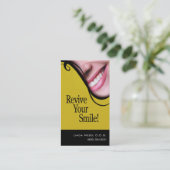 "スマイル2"歯科医の衛生士の審美歯科学 名刺 (スタンド正面)