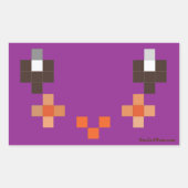 スマイル4Momステッカー 長方形シール (正面)