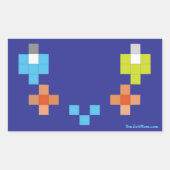 スマイル4Momステッカー 長方形シール (正面)