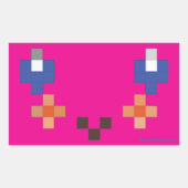 スマイル4Momステッカー 長方形シール (正面)