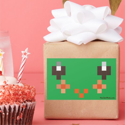 スマイル4Momステッカー 長方形シール (パーティー)