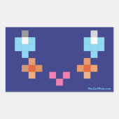 スマイル4Momステッカー 長方形シール (正面)