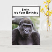 スマイル。あなたの誕生日 カード (黄色い花)