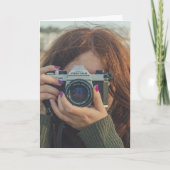 スマイル!お前の誕生日!カメラカード付き少女 カード (正面)