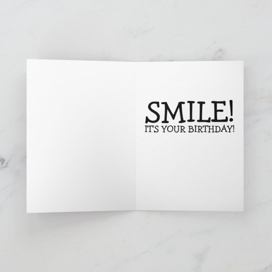 スマイル!お前の誕生日!カメラカード付き少女 カード (内部)