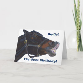 スマイル!お前の誕生日!馬 カード