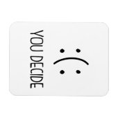 スマイル/しかめの磁石 マグネット (横)