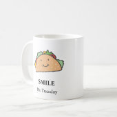 スマイル!その火曜日タコ火曜日微笑みタコ コーヒーマグカップ (正面左)