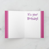 スマイル! それはあなたの誕生日です! かわいいパステル調のカメラカード カード (内部)