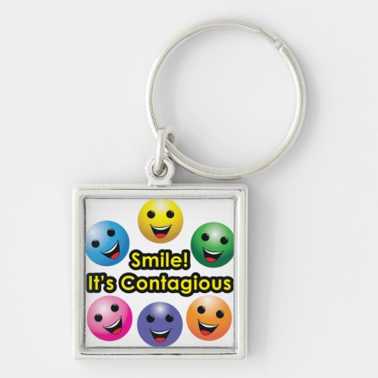 スマイル! それは伝染性です キーホルダー (正面)