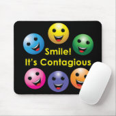 スマイル! それは伝染性-マウスパッドです マウスパッド (マウス)