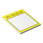 スマイル、イエスは黄色い幸せな太陽の光を愛する ノートパッド (アングル)