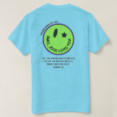 スマイル、イエスはTシャツを愛する Tシャツ (デザイン裏面)