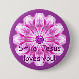スマイル、イエス・キリストは愛します! 缶バッジ