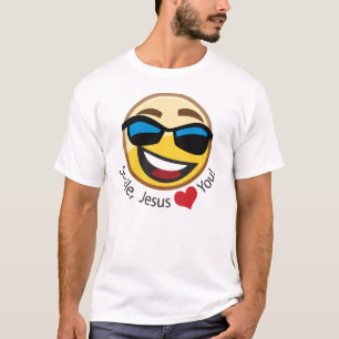 スマイル-イエス・キリストは愛します Tシャツ