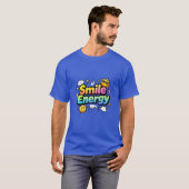 スマイル エネルギー かわいい レインボーデザイン Tシャツ (正面フル)