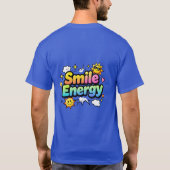 スマイル エネルギー かわいい レインボーデザイン Tシャツ (裏面)
