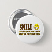 スマイル:)オフィスにいる場合…… 缶バッジ (正面&裏面)