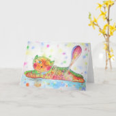 スマイル カード (黄色い花)