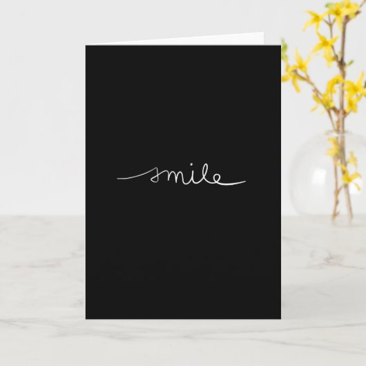 スマイル カード (黄色い花)