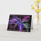 スマイル カード (黄色い花)