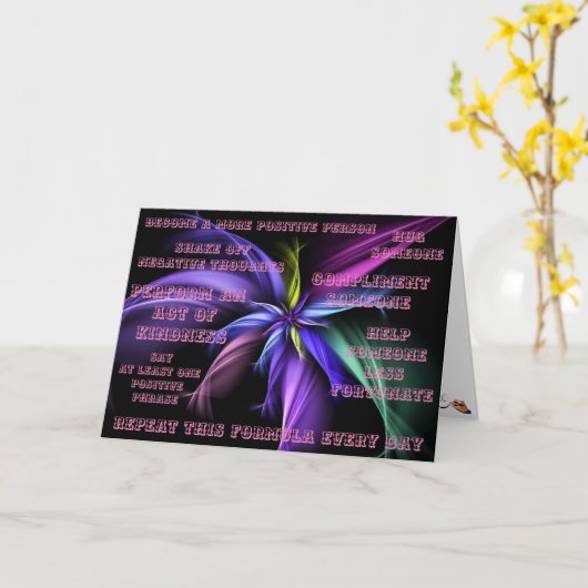 スマイル カード (黄色い花)