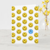 スマイル カード (黄色い花)