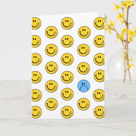 スマイル カード (黄色い花)
