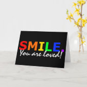 スマイル カード (黄色い花)