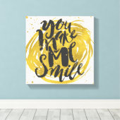 スマイル キャンバスプリント (インサイチュ (ウッドフロア))