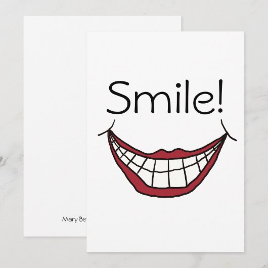 スマイル! シーズンカード (正面/裏面)