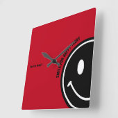 スマイル スクエア壁時計 (傾斜)