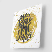 スマイル スクエア壁時計 (傾斜)