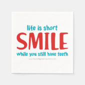 スマイル スタンダードカクテルナプキン (正面)