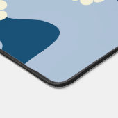 スマイル – ダークブルー、ライトブルー、クリーム デスクマット (コーナー)