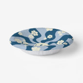 スマイル – ダークブルー、ライトブルー、クリーム ペーパーボウル (傾斜あり)