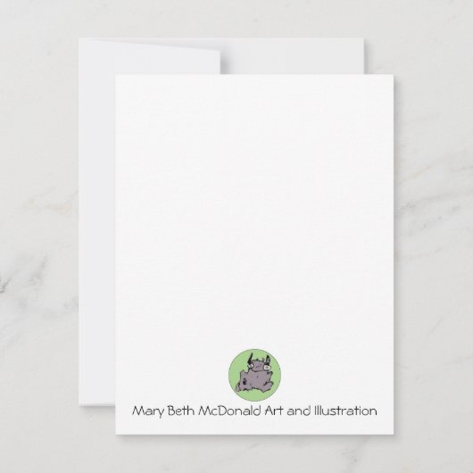 スマイル! ノートカード (裏面)