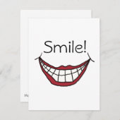 スマイル! ノートカード (正面/裏面)