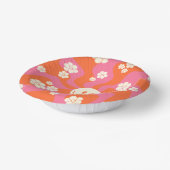 スマイル – ピンク、オレンジ、クリーム ペーパーボウル (傾斜あり)