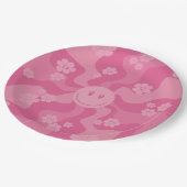 スマイル – ピンク ペーパープレート (アングル)