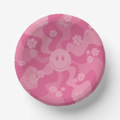 スマイル – ピンク ペーパーボウル (正面)